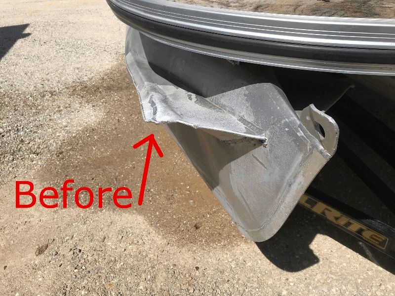 Tritoon Splashfin Repair