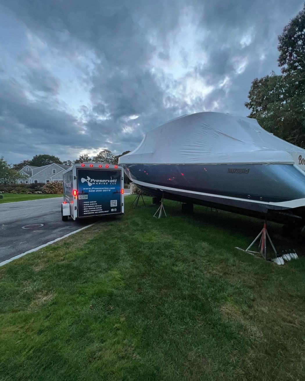 Boat Shrink Wrapping Cape Cod