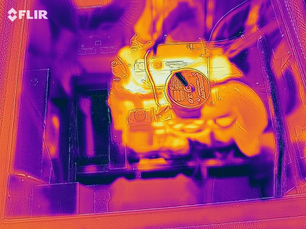 Thermal imaging using infrared camera equipment