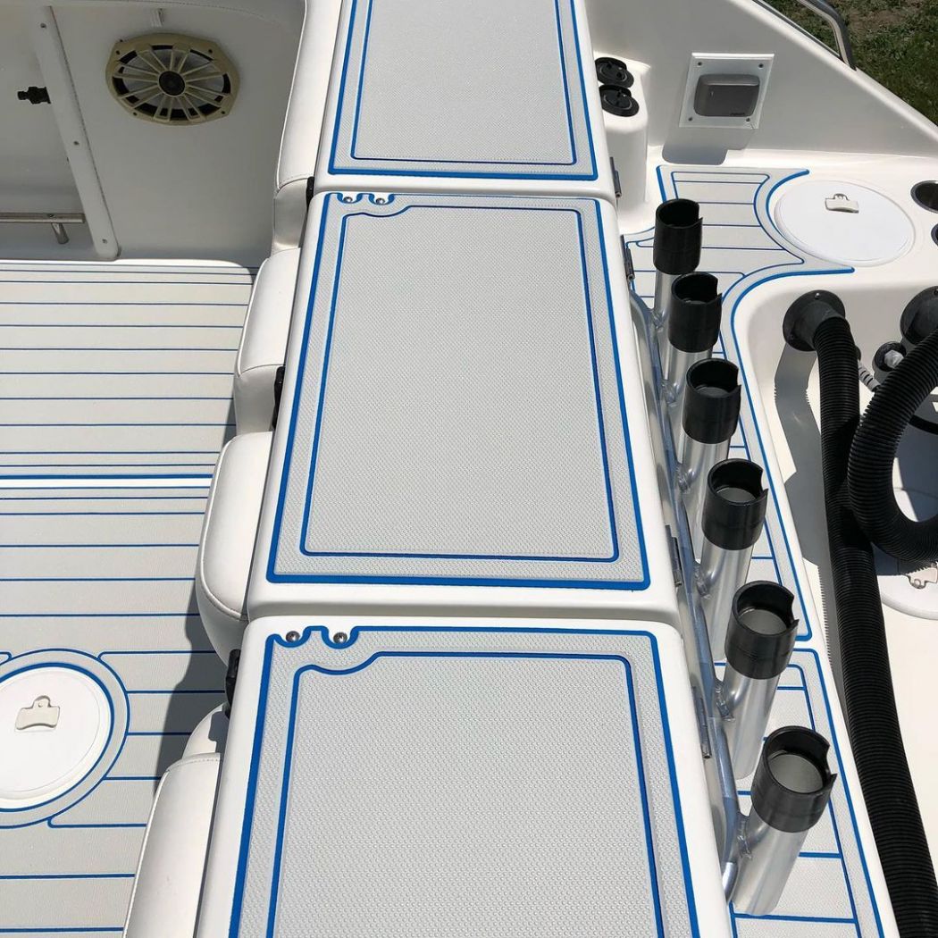 27 Triton Center Console SeaDek Installation