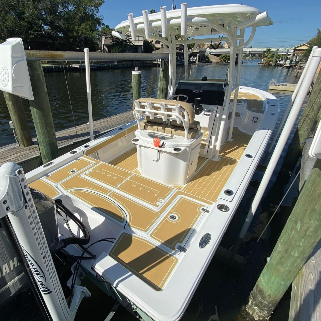 Sportsman 247 Center Console SeaDek Installation