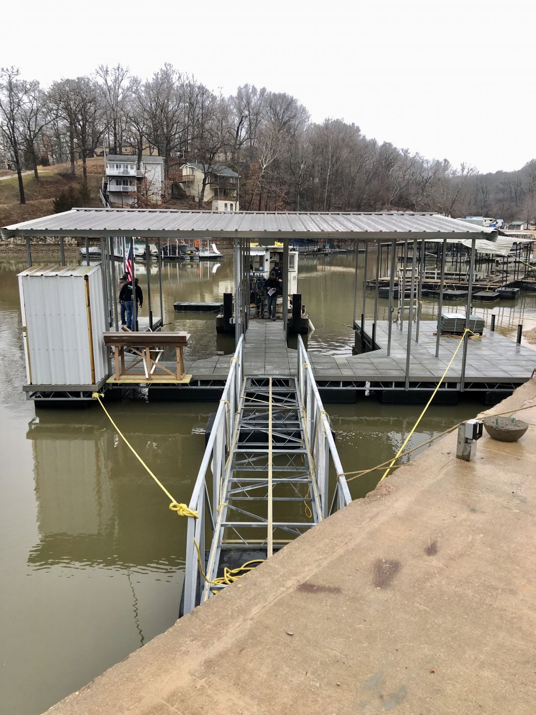 2 Slip Boat Dock Rebuild with Dock Accessories