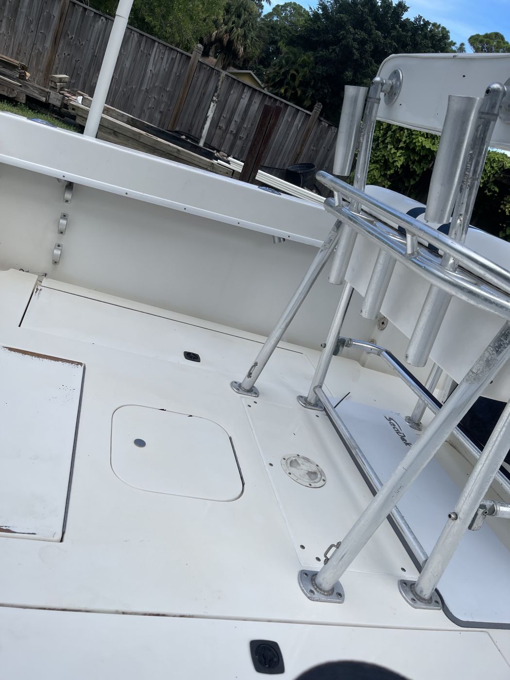 Center Console Cleaning Before & After