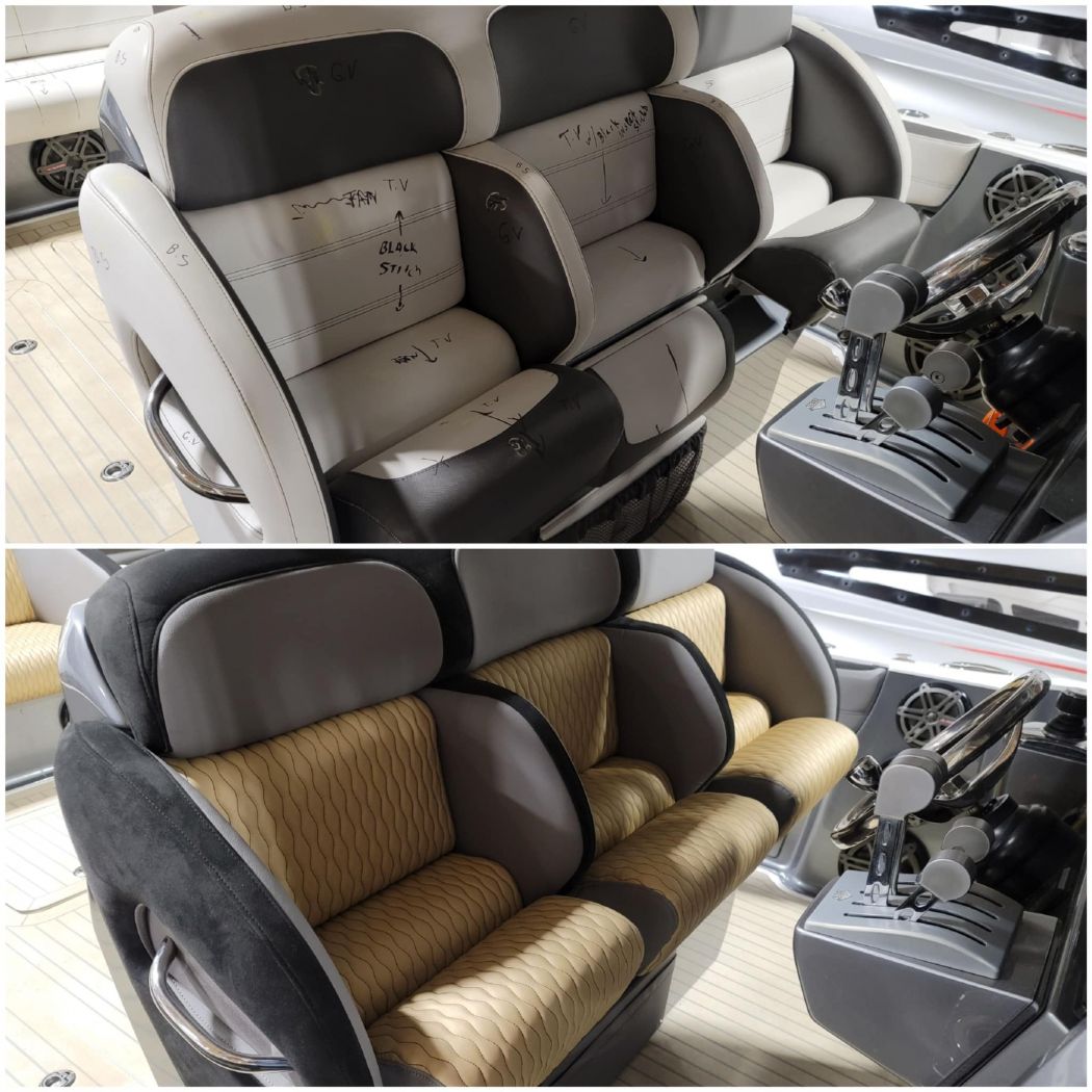 Nor-Tech 390 Custom Boat Upholstery