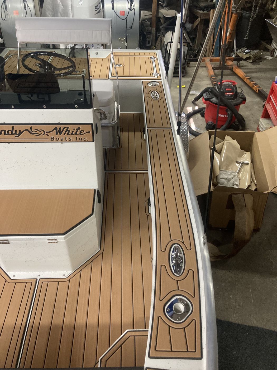 Scandy White Boats SeaDek Installation