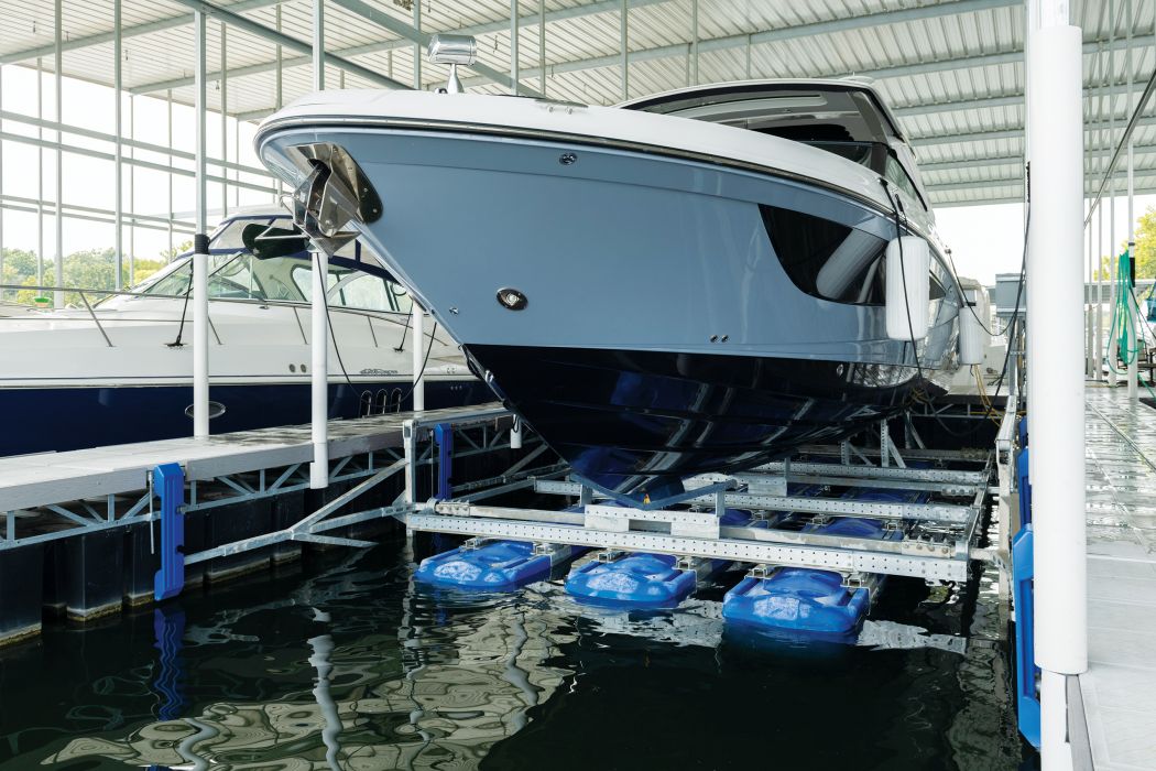 Cruiser Back In Boat Lift