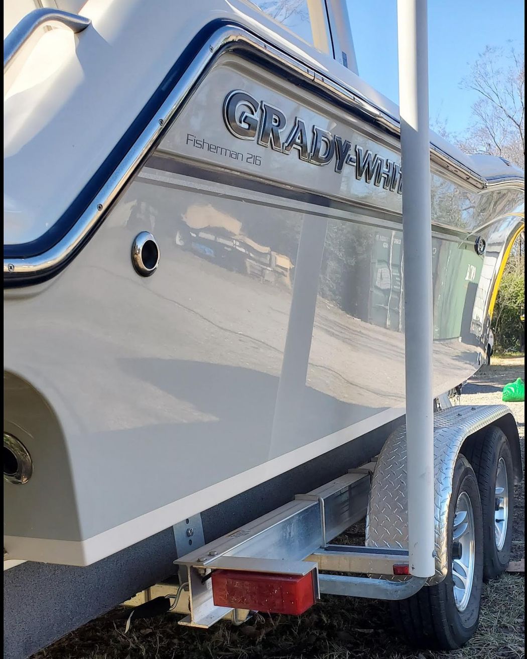 Boat Cleaning Grady White Fisherman 216
