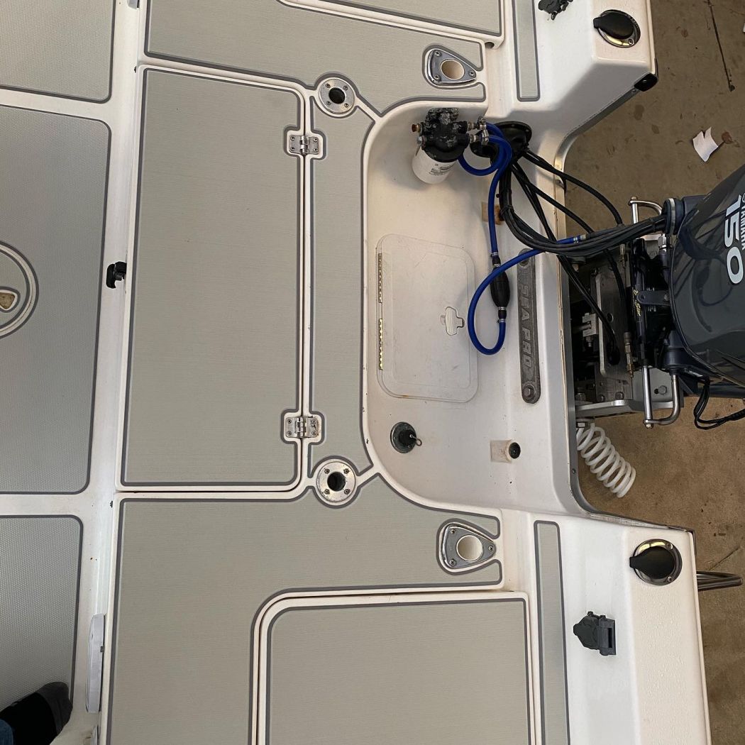 Sea Pro Center Console SeaDek Installation