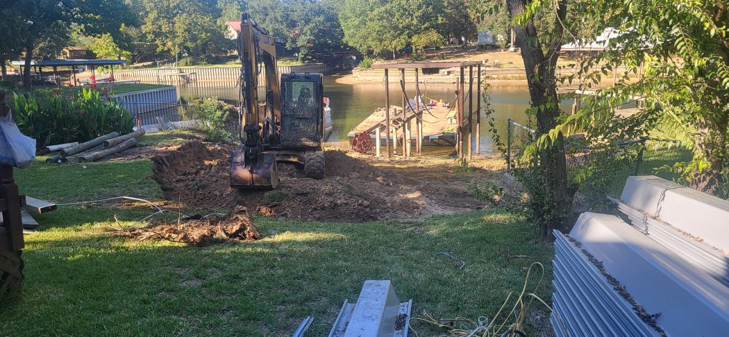 Bulkhead Installation Cedar Creek Lake