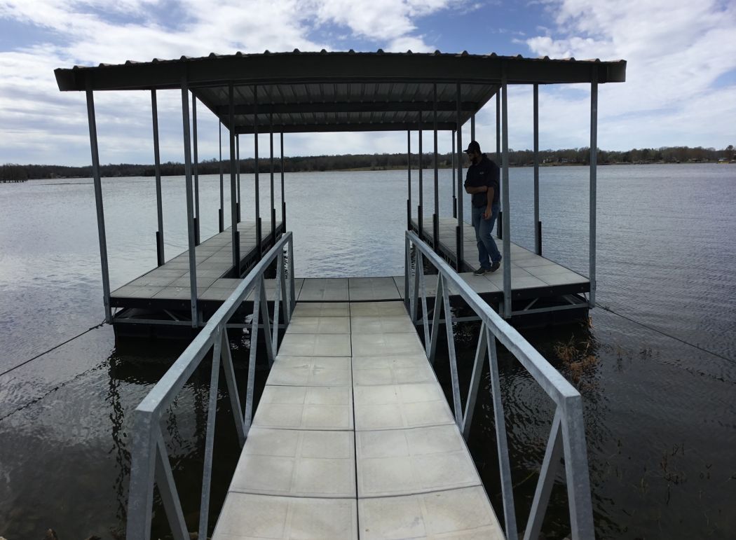 Single Slip Concrete Boat Dock