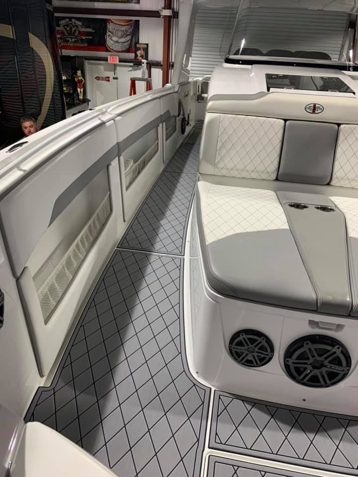 Cigarette Center Console SeaDek Installation