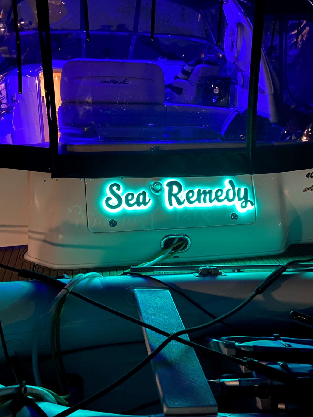 LED Boat Name Sea Ray 400 Sundancer