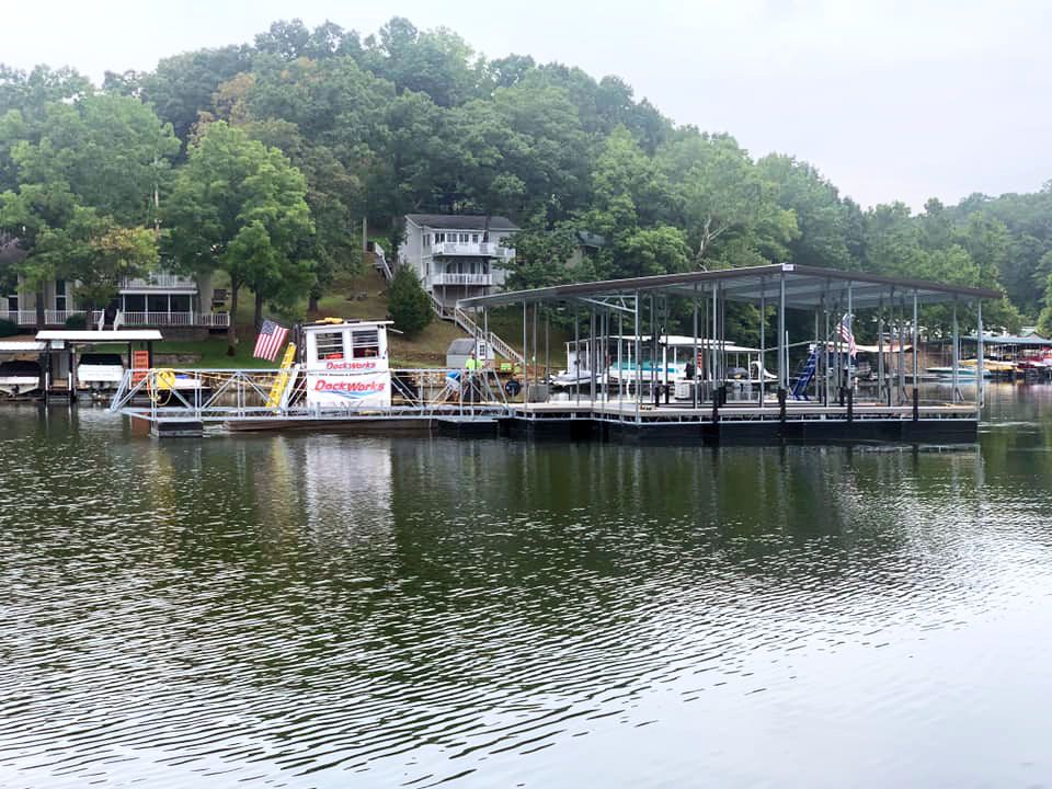 Simple 2 Slip Boat Dock