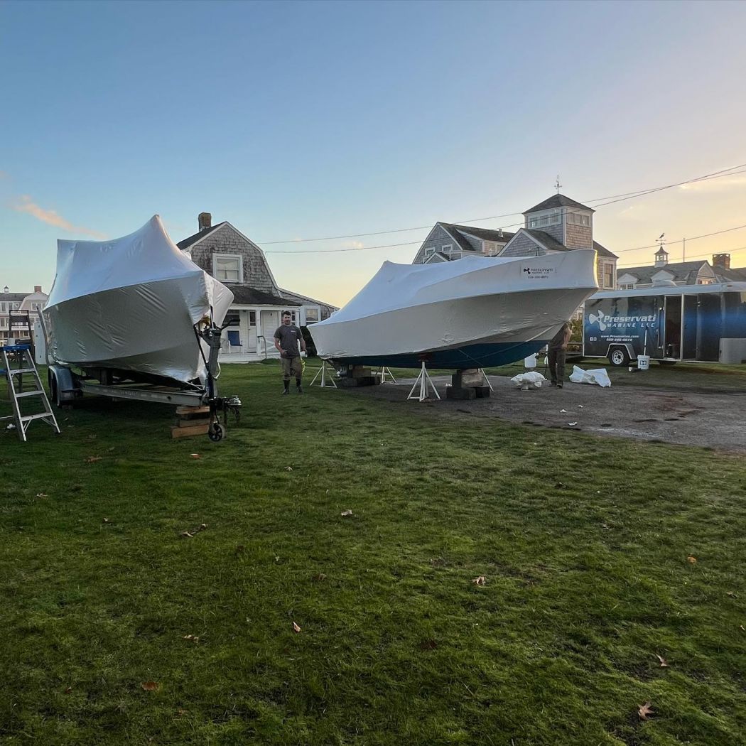 Boat Shrink Wrapping Cape Cod