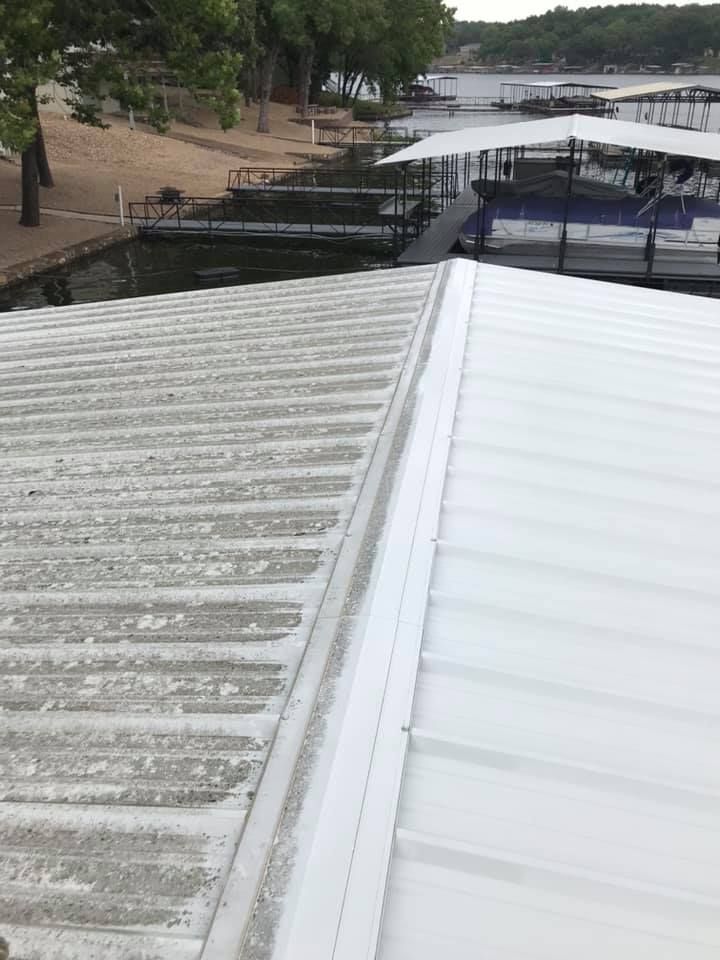 Boat Dock Pressure Washing Before and After