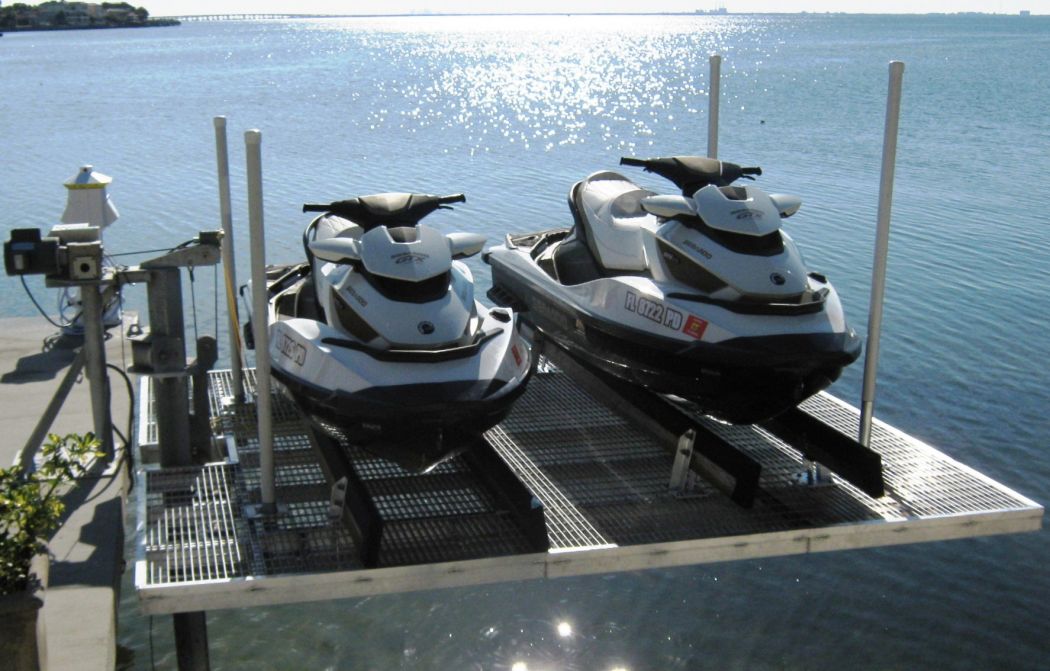 4,500lb Aluminum Epoch Single Track Elevator Lift, Dual PWC, with Custom Deck Frame