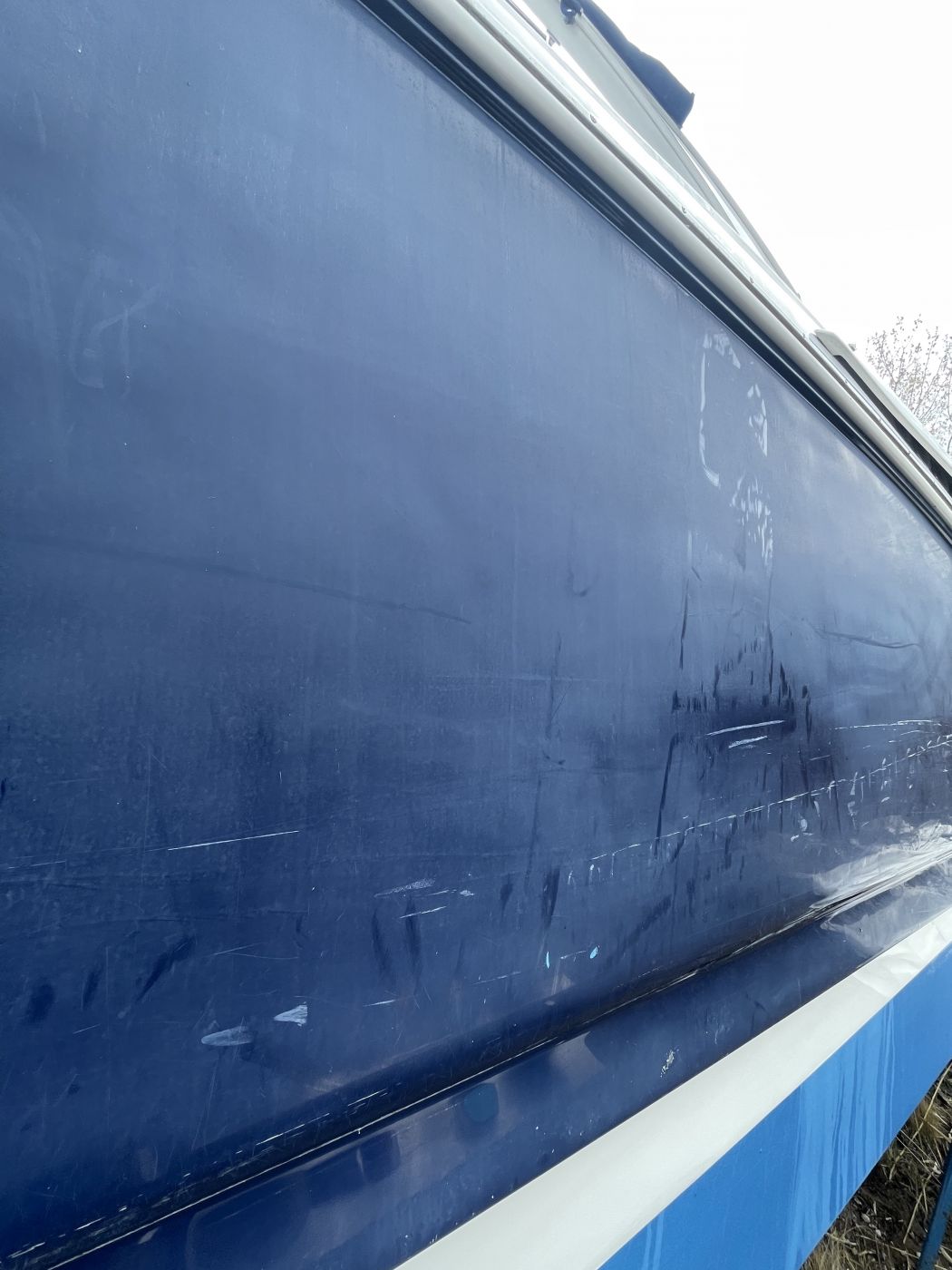 Wet Sanding of 35' Chaparral