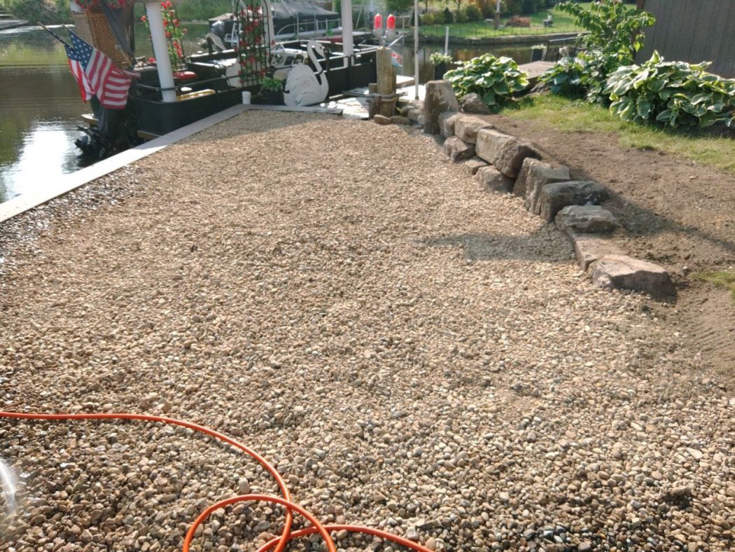 Portage Lakes OH Vinyl Seawall and Dock Project
