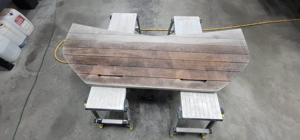 Teak Swim Deck Restoration