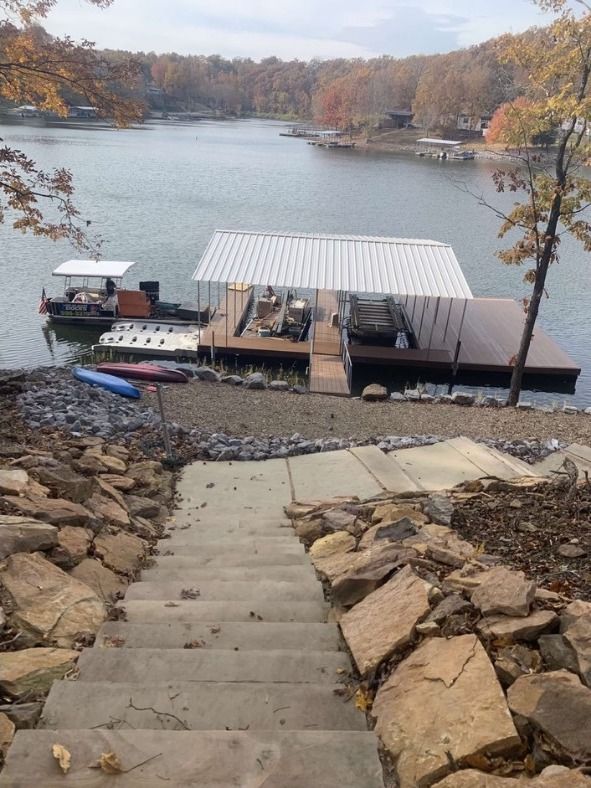 2 Slip Dock With Swim Platform
