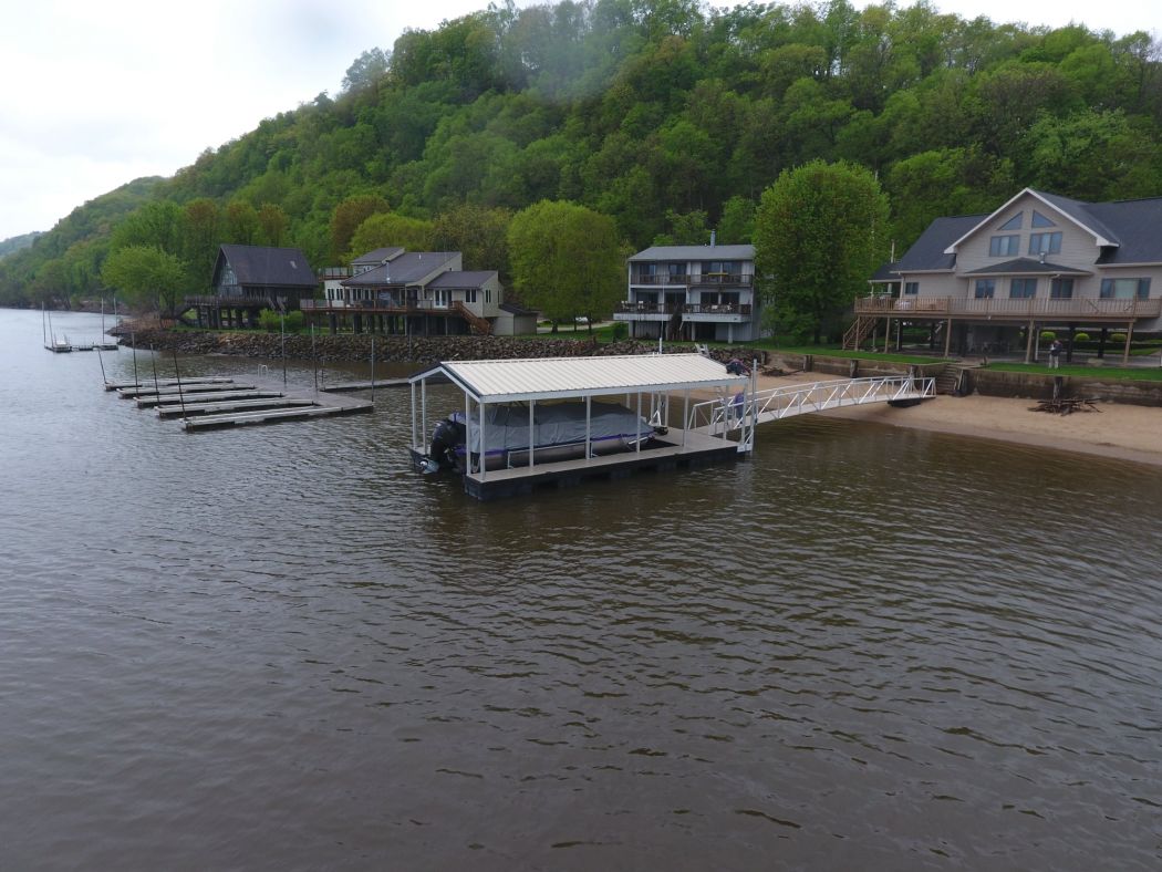 Covered Boat Dock McGregor Iowa