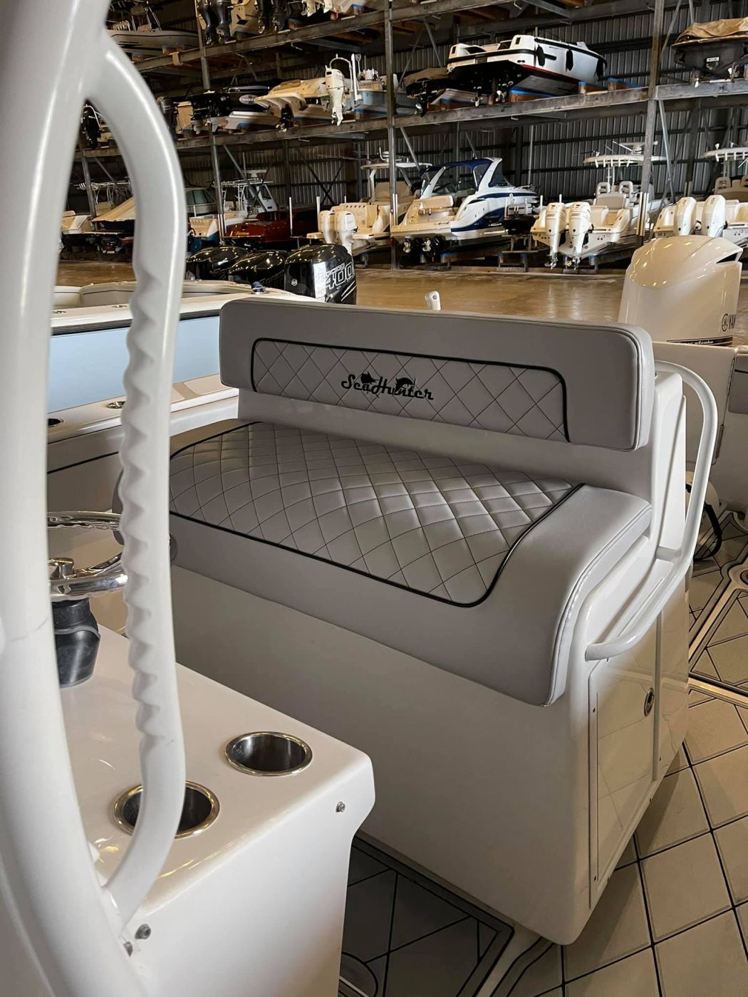 SeaHunter Center Console Custom Upholstery