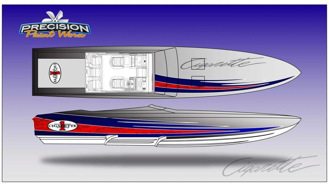 38 Cigarette Top Gun Paint