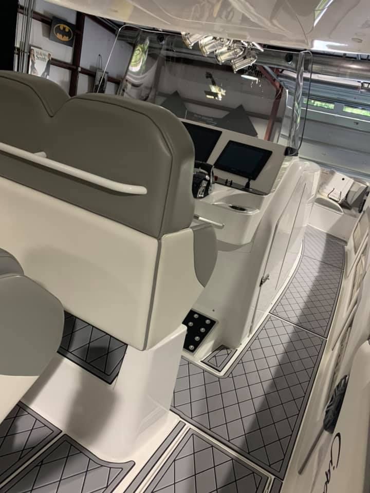 Cigarette Center Console SeaDek Installation