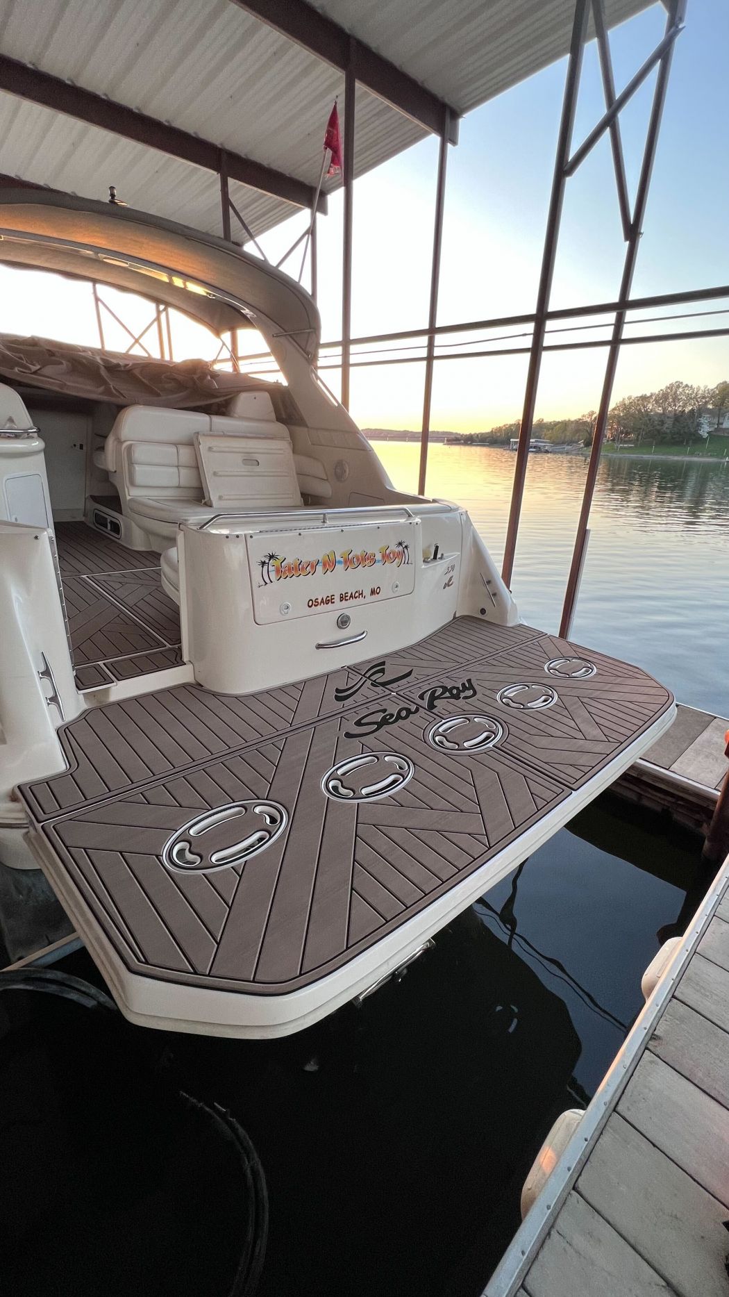 1997 SeaRay 330 Marine Flooring