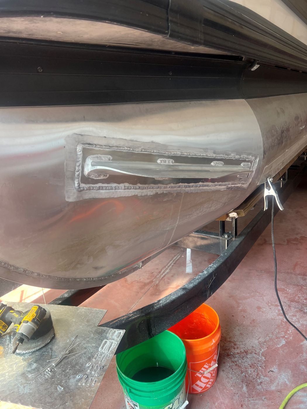 Pontoon Splash Guard Repair