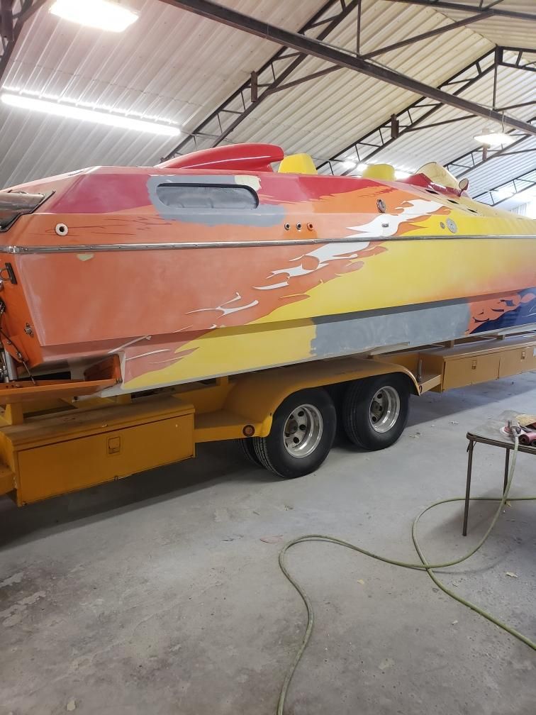 1994 Skater Custom Boat Paint