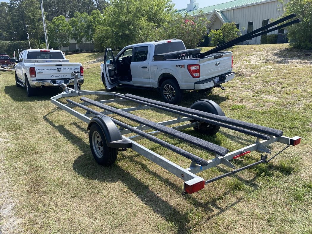 a little weekend emergency boat trailer repair