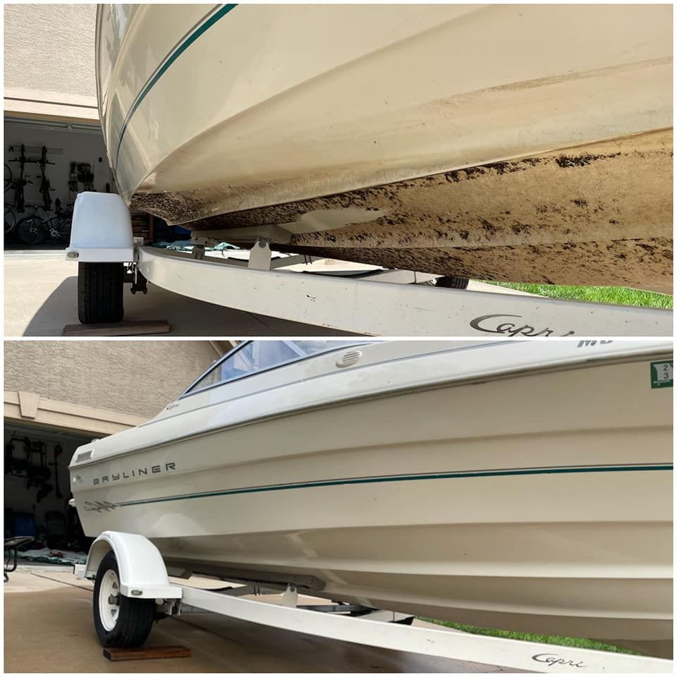 Bayliner- Hull Scum Removal